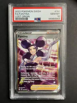 Fantina 191 PSA 10 2022 Pokemon SWSH EN Lost Origin - Image 1