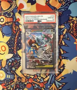 PSA 10 Mega Lucario ex #179 Special Illustration Rare (2025 Pokemon) - Image 1