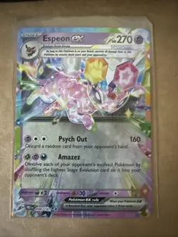 Pokemon Prismatic Evolutions Espeon ex 034/131 Holo NM - Image 1