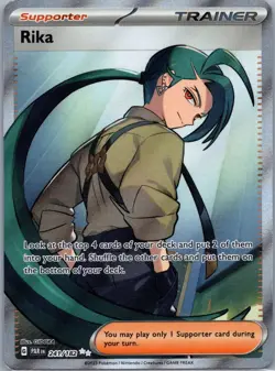 2023 Pokemon SV Paradox Rift PAR EN Rika #241/182 - Image 1