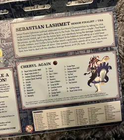 Pokemon TCG 2022 World Championship Deck, Sebastian Lashmet, Cheryl Again, USA - Image 2