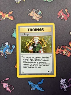 Pokemon Lt. Surge Holo 17/132 Gym Heroes - MP - Image 1