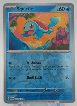 Squirtle 007/165 Cosmo Cosmos Reverse Holo Foil Costco Promo English Pokemon - Image 1