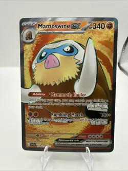 Pokemon TCG Mamoswine ex 174/159 Sv09: Journey Together Holo NM - Image 1