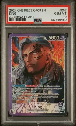 One Piece King Parallel OP08-057 Two Legends PSA 10 - Image 1