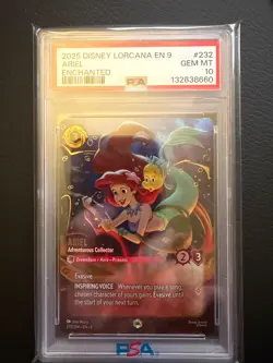 Disney Lorcana - Fabled - Ariel Adventurous Collector - Enchanted - PSA 10 - Image 1