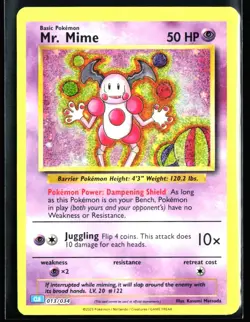 2023 Classic Collection Blastoise Deck Mr. Mime #013 Holo Pokemon Card - Image 1