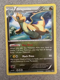 Pokemon TCG Dragonite Roaring Skies 51/108 Regular Rare Card - Image 1