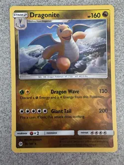 Pokemon Card SM Base Set Dragonite 96/149 Holo Rare Reverse Holo - Image 1