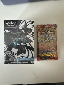Pokemon TCG Scarlet & Violet Black Bolt Booster Bundle. Training Card Pack New - Image 1