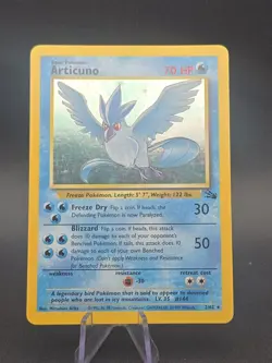 Pokemon TCG Articuno Fossil Holo Card 2/62 Vintage Rare LP - Image 1
