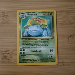 Pokemon Venusaur Base Set 2 Holo Rare Card #018/130 HP100 English 1999 - Image 1