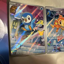 Pokemon TCG MEPI Holo Card Lot Piplup Chimchar Turtwig 2026 x3 - Image 2