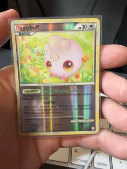 Pokemon Trading Card Game HeartGold & SoulSilver 44/123 Igglybuff reverse holo - Image 1