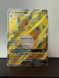 Pokemon TCG Raichu GX Black Star Promo SM90 Holo Card NM Condition - Image 1