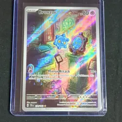 Pokemon Bronzor Illustration Rare Holo 170/162 SV05: Temporal Forces 80HP Card - Image 1