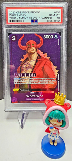 PSA 10 Whos Who ST04 010 WINNER Promotional Tournament One Piece Card English - Image 1