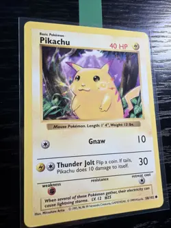 Pikachu 58/102 Shadowless Yellow Cheeks Base Set Pokemon Card 1999 WOTC NM - Image 2