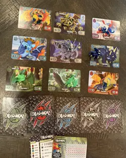 Dragamonz Figures & Cards 57 - Lot of 9- Spin Master Mystic Too. - Image 1
