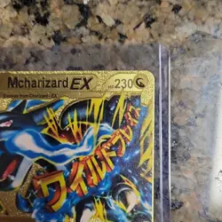 Pokemon TCG Mega Mcharizard EX Gold Metal 230 HP 300 Attack 230 Card English - Image 5