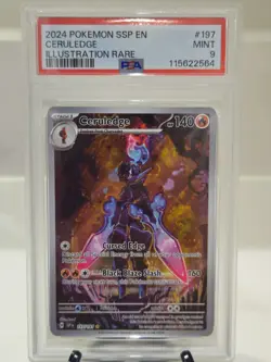 Pokemon TCG Surging Sparks Ceruledge Card 197/191 PSA 9 - Image 1