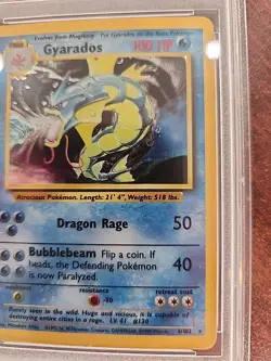 Gyarados Base Set Holo Pokemon Card WOTC EX - Mint PSA 6 - Image 4