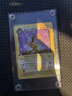Pokemon Dark Jolteon TCG 1st Edition Non-Holo Card 38/82 - Image 1