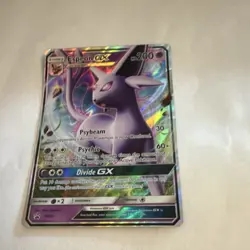 Pokemon Espeon GX SM35 SM Promo Full Art Holo Card English Pokemon TCG - Image 1