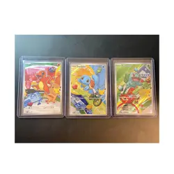 Pokemon Charmander Squirtle Bulbasaur Holo Card Lot English Standard (3 Cards) - Image 1