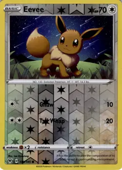 Eevee - (Reverse Cosmos Holo) Common Miscellaneous Cards & Products 130/185 LP - Image 1