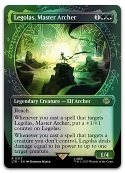 Legolas, Master Archer (Showcase) #313 (Foil) NM Lord of the Rings LTR Magic MTG - Image 1