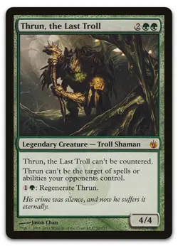 Thrun, the Last Troll #92 (LP) Mirrodin Besieged MBS Magic MTG - Image 1