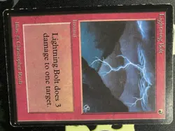Magic The Gathering, Lightning Bolt, Beta Edition Light To Play Condition ￼ - Image 1