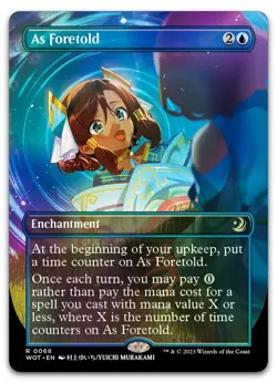 As Foretold (Anime Borderless) #68 (Foil) (NM) Wilds of Eldraine WOT Magic MTG - Image 1