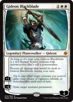 1 x Gideon Blackblade - Foil - War of the Spark - NM-Mint - MTG - Image 1