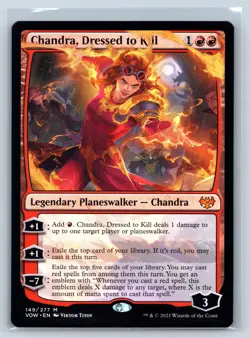 CHANDRA, DRESSED TO KILL 149 INNISTRAD: CRIMSON VOW MAGIC: THE GATHERING NM - Image 1