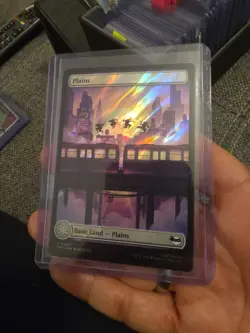 Alt Foil Basic Lands Plains TNMT Turtles MTG Magic The Gathering Near Mint - Image 2