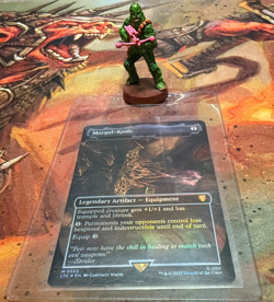 Shadowspear "Morgul-Knife" - Foil Extended Art LTC LP/NM MTG Free Shipping - Image 1