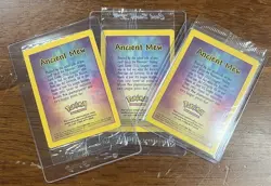 Ancient Mew SEALED Pokemon Unopened 2000 Movie Promo Holo Card X3 - Rare Promo - Image 5