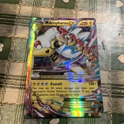 Pokemon TCG Ampharos EX Mega Ampharos 28/98 Ancient Origins - Image 1