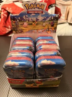 Lot Of 10 Pokemon Ascendant Heroes Metal Tins 2 Booster Packs Per Tin! - Image 2