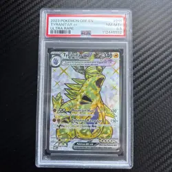 2023 Pokemon Obsidian Flames Tyranitar ex ULTRA RARE 211/197 PSA 8.5 FULL ART - Image 1