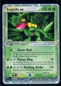 Pokemon TEAM MAGMA vs TEAM AQUA - 93/95 Sceptile ex Holo ENG - DOUBLE SWIRL LP+ - Image 1