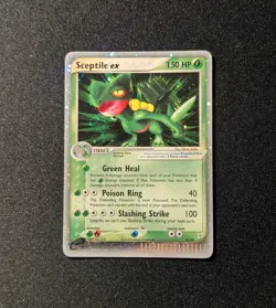 Pokemon TEAM MAGMA vs TEAM AQUA - 93/95 Sceptile ex Holo ENG - DOUBLE SWIRL LP+ - Image 3