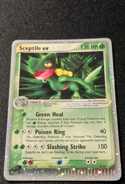 Pokemon TEAM MAGMA vs TEAM AQUA - 93/95 Sceptile ex Holo ENG - DOUBLE SWIRL LP+ - Image 4