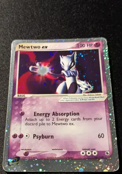 Pokemon EX RUBY&SAPPHIRE - #101/109 Mewtwo ex - Holo - SWIRL - ENG - MP - Image 4