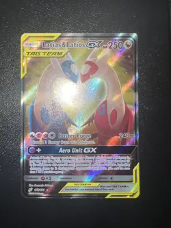 Pokemon Latias & Latios GX TAG TEAM Alternate Full Art Ultra Rare Holo 170/181 - Image 1