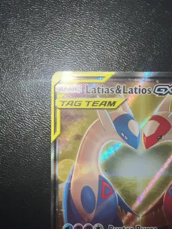 Pokemon Latias & Latios GX TAG TEAM Alternate Full Art Ultra Rare Holo 170/181 - Image 3