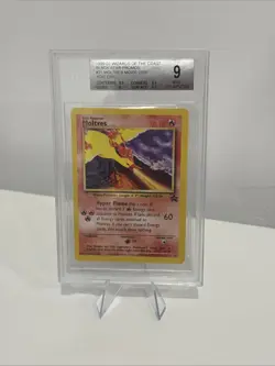 BECKETT 9 Moltres 2000 POKEMON BLACK STAR PROMO AOKI ERROR #21 - Image 1