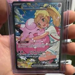 Pokemon Lillie's Clefairy Ex 184/159 Journey Together Holo Special Illustration… - Image 2